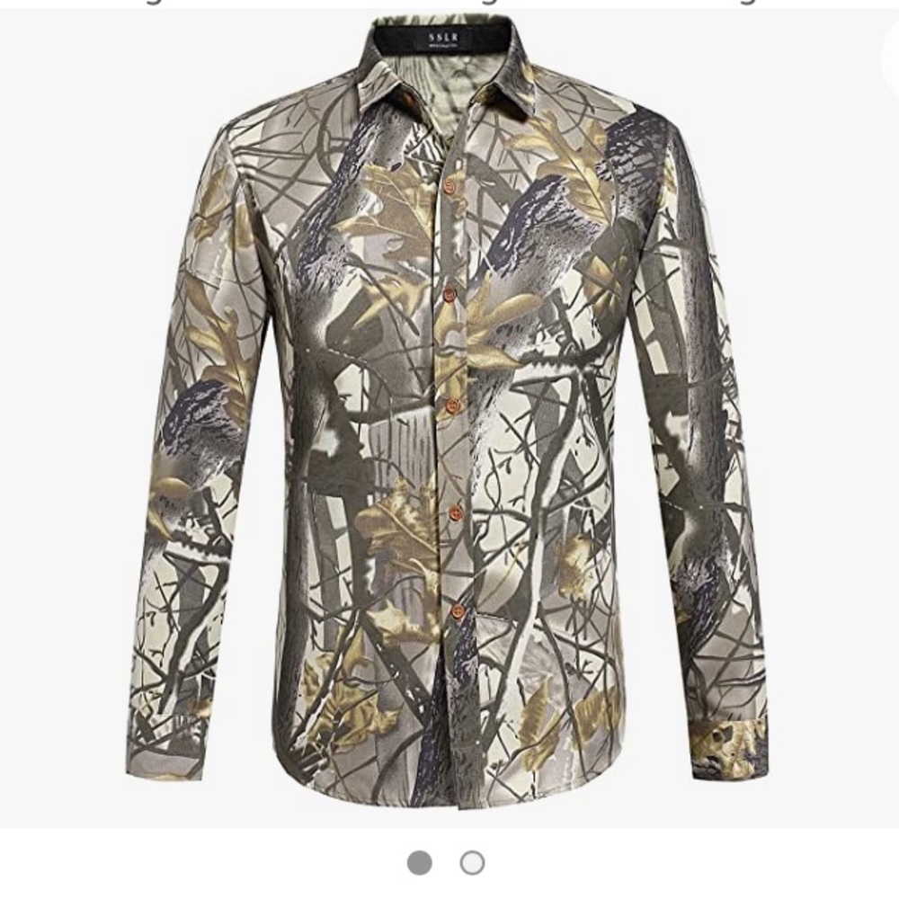 Men's Regular Fit Printed Long Sleeve Hunting Shirts. ( BRAND NEW WITH TAG )